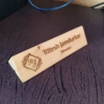 Wooden Personalized Desk Top Name Plate