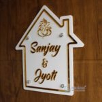 Hut Shaped Acrylic Nameplate