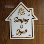 Hut Shaped Acrylic Nameplate