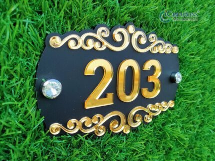 Personalized Door Number Plate for Home