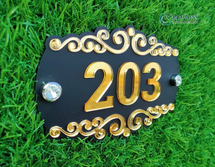 Personalized Door Number Plate for Home