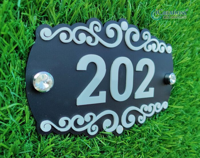 Personalized Door Number Plate for Home