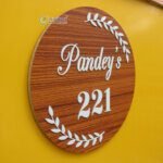 Personalized Door Number Plate for Home