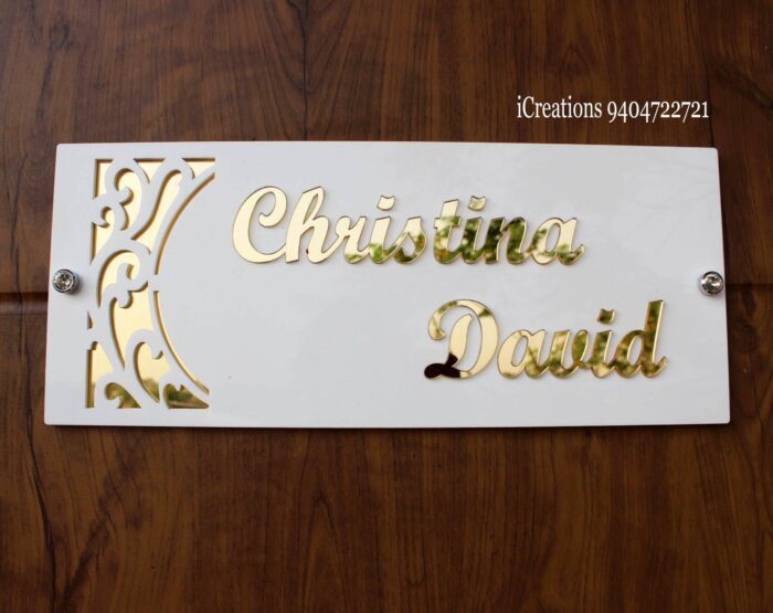 Personalized Door Name Plate for Home