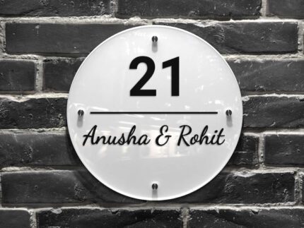 Personalized Acrylic Round Nameplate