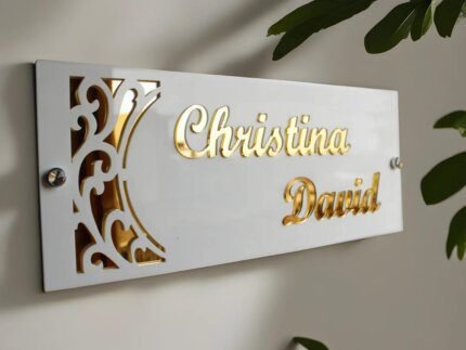 name plaque for door