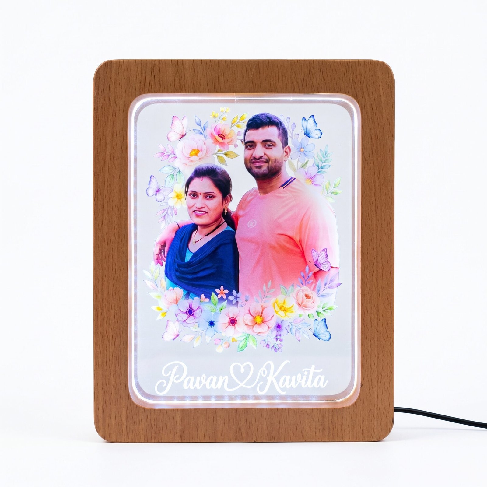 Led photo Frame (7) personalized led photo frame
