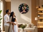 Personalized Acrylic Wall Clock with Photo | Custom UV Printed Clock | iCreations - Image 4