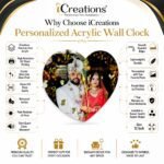 Heart Photo Wall Clock for Couples | Personalized Anniversary Gift | iCreations - Image 5