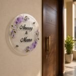 Round Name Plate for Home